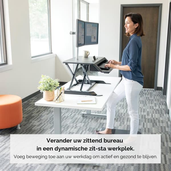 Fellowes Lotus LT Black Sit-Stand Workstation