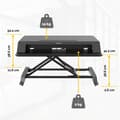 Miniatyrbillede 7 af 7: Fellowes Lotus LT Black Sit-Stand Workstation