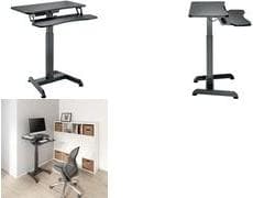 LogiLink EO0014 - Lige - Rektangulær form - Spånplade - Stål - Kontor - Sort (EO0014) Sort