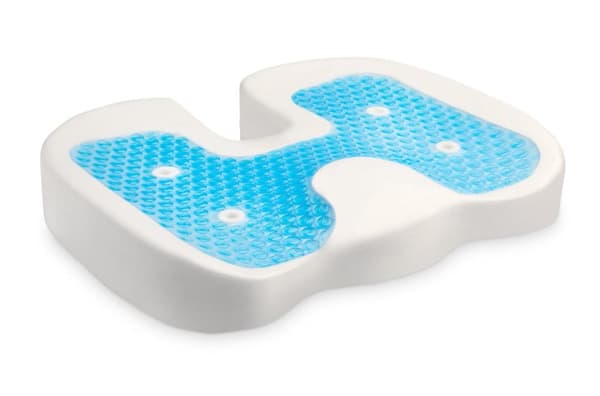 Kensington Ergonomisk stolehynde i høj kvalitet med kølegel - Lavet af hukommelsesskum med honeycomb-struktur - Ideel til hjemmekontor