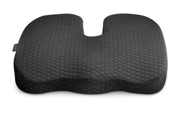 Kensington Ergonomisk stolehynde i høj kvalitet med kølegel - Lavet af hukommelsesskum med honeycomb-struktur - Ideel til hjemmekontor