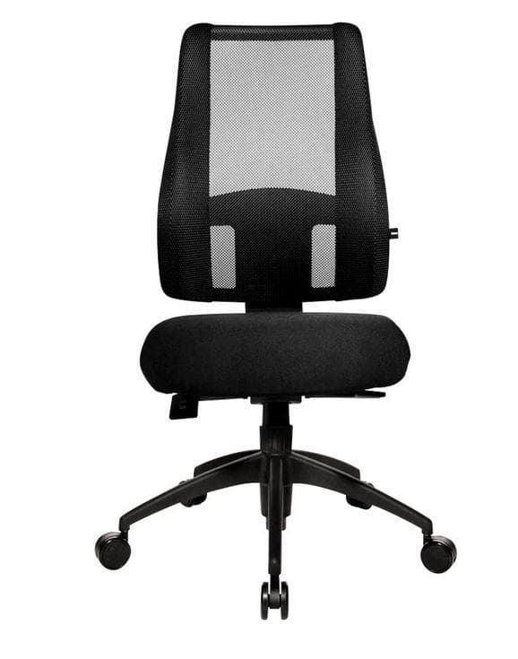 Kontorstol Lady Deluxe sort - ingen armlæn inkluderet (LT20B0 W500)