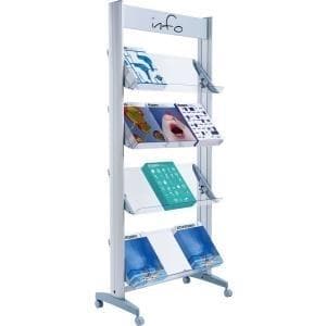 PAPERFLOW brochurestativ 12.A4TT.35 alu (12.A4TT.35)