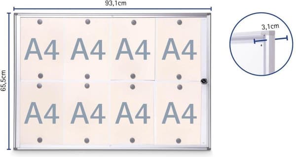 Showcase MAUL extra slim, format 8 x A4