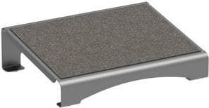 MAUL fotstöd MAULflair, metall, 400 x 300 mm, antracit av pulverlackerat stål, 2 mm, med varmt filtöverdrag, - 1 st (9015089)