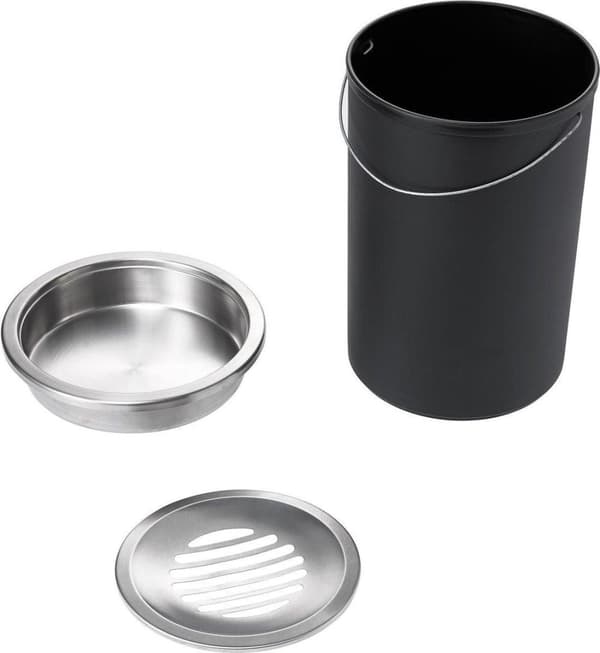 seisova tuhkakuppi/roskakori musta