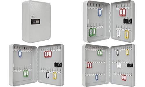 Wedo 10246037 avainkaappi 60 avaimelle 3-numeroinen yhdistelmälukko, yksilöllisesti säädettävä 28,8 x 9,4 x 37,0 cm, jauhemaalattua teräslevyä, sis. k