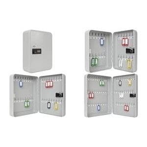 Wedo 10246037 nøgleskab til 60 nøgler 3-cifret kombinationslås, individuelt justerbar 28,8 x 9,4 x 37,0 cm, pulverlakeret stålplade, inkl. fastgørelse