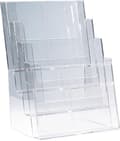 Pikkukuva 1 / 6: Helit H2352402 Esiteteline Lasi (kirkas) DIN A4 muotokuva Lokeroiden lukumäärä 4 1 kpl (LxKxS) 240 x 340 x 192 mm
