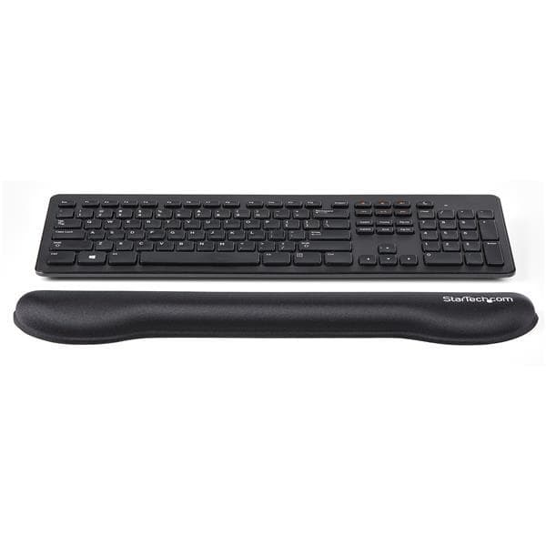 StarTech.com WRSTRST tastatur håndledsstøtte (ergonomisk, gel, skridsikker, sidde/stå arbejdsstation kompatibel) Sort - Tastatur håndledsstøtte - sort