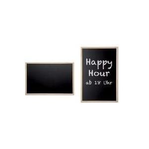 MAUL kritatavla med träram (B)600 x (H)400 mm, skrivbar och torr avtorkningsbar, hårdpapp - 1 st (25240 70)