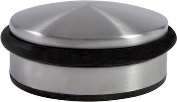 ALBA dørstopper, rustfri ståloverflade, diameter: 110 mm
