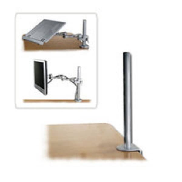 LINDY LINDY Tischhalterung 450mm Modular 1x Monitor bordsfäste Silver