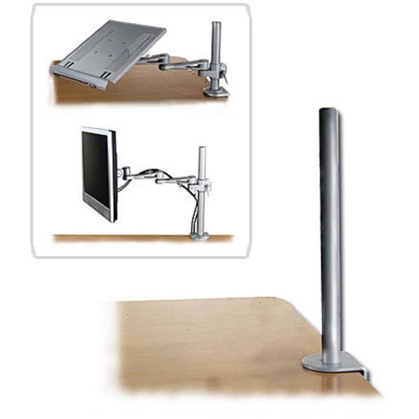LINDY LINDY Tischhalterung 450mm Modular 1x Monitor bordsfäste Silver