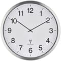 Miniatyrbild 2 av 3: TFA Dostmann 60.3548.02 DCF Väggklocka 508 mm x 65 mm Vit, Silver Stor display
