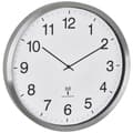 Miniatyrbild 1 av 3: TFA Dostmann 60.3548.02 DCF Väggklocka 508 mm x 65 mm Vit, Silver Stor display