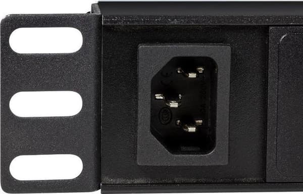 LogiLink PDU8A02 strømfordeling 1U Sort 8 stikkontakt(er)