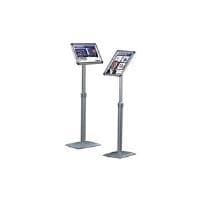 FRANKEN "Universal" informationsstander, DIN A3, højde: 910-1.310 mm aluminium snaprammeprofil med plasthjørner, med (BS0906)