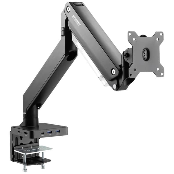 SpeaKa Professional SP-MM-810 1x Monitor bordsfäste 43,2 cm (17) - 88,9 cm (35) Inbyggd dockningsstation, Gastrycktek