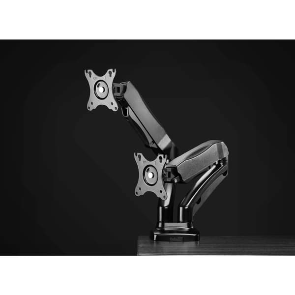 SpeaKa Professional SP-MM-910 2x Monitorfäste 43,2 cm (17) - 81,3 cm (32) Gastryckteknik, Lutning, Vridbar