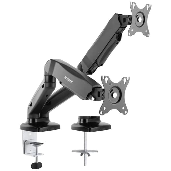 SpeaKa Professional SP-MM-910 2x Monitorfäste 43,2 cm (17) - 81,3 cm (32) Gastryckteknik, Lutning, Vridbar
