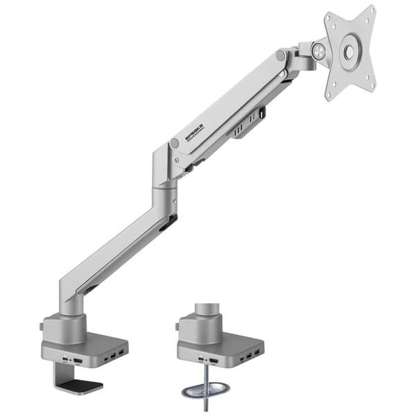SpeaKa Professional SP-MM-600 1x Monitor bordsfäste 43,2 cm (17) - 81,3 cm (32) Gastryckteknik, Inbyggd dockningsstat
