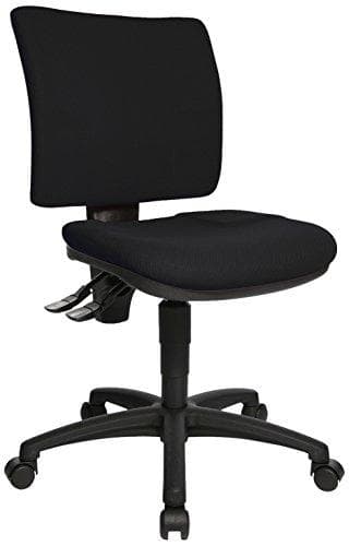 Topstar kontorstol "U 127,00 cm (50"), sort mål: (B)460 x (D)450 x (H)420 - 550 mm, ryglænshøjde: 400 mm (8070-BC0)