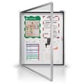 Miniatyrbild 2 av 3: magnetoplan monter CC, 4 x DIN A4, ut- och insida med slagtåligt akryl säkerhetsglas, bakvägg av (1216000)