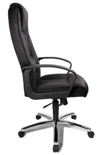 Topstar direktionsstol "Comfort Point 50 Microfibre", krom ryglæn / sæde lavet af slidstærkt mikrofiber, med lændestøtte - 1 stk (7819 TA3)