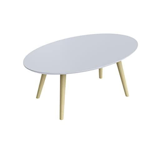 easyDesk sidebord scandi TBS85.23.13 50x85cm bøg/hvid (TBS85.23.13)