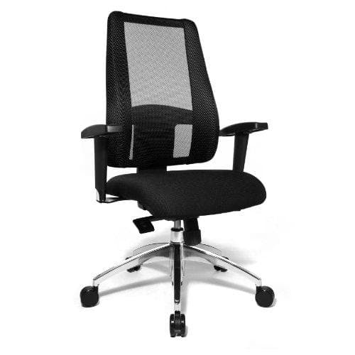 Topstar "Lady Sitness Deluxe" toimistokääntötuoli, musta Päällinen: 100% polyesteriä, jatkuva istuinkorkeuden säätö, - 1 kpl (LT29BT W500)