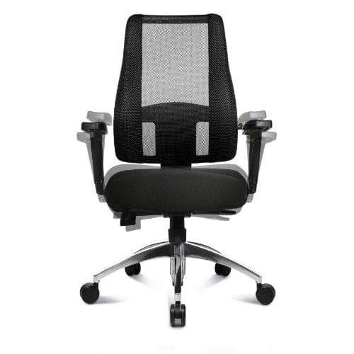 Topstar "Lady Sitness Deluxe" toimistokääntötuoli, musta Päällinen: 100% polyesteriä, jatkuva istuinkorkeuden säätö, - 1 kpl (LT29BT W500)