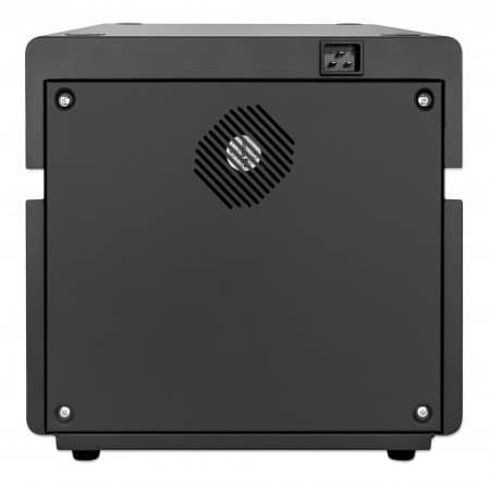 MANHATTAN 10-ports ladeskab 180 W 10 USB-C PD-porte, rummelige rum til mobiltelefoner og tablets, 180 W i alt, op til 3 A/18 W pr. port, låsbar, overs
