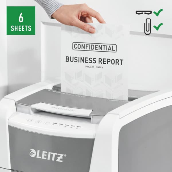 Leitz IQ Office 150 -automaattinen paperisilppuri, P5