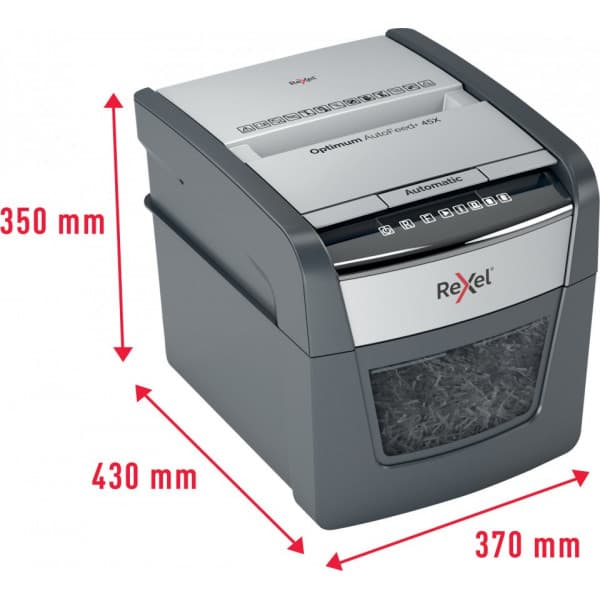 Rexel Optimum 45X automaattinen -paperisilppuri, P4