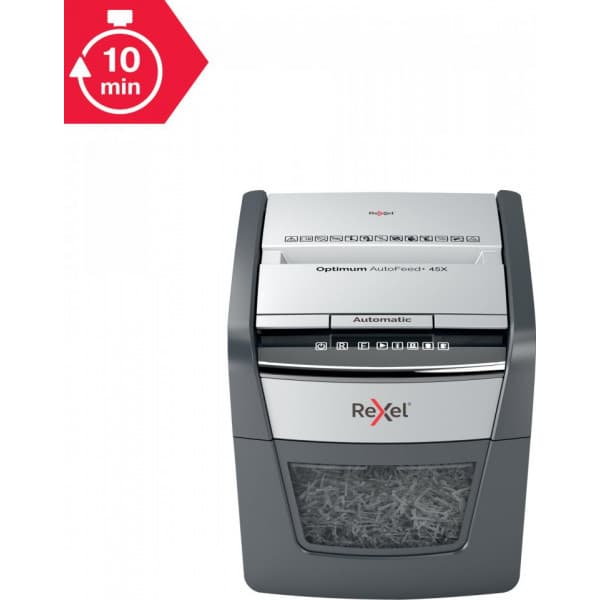 Rexel Optimum 45X automaattinen -paperisilppuri, P4