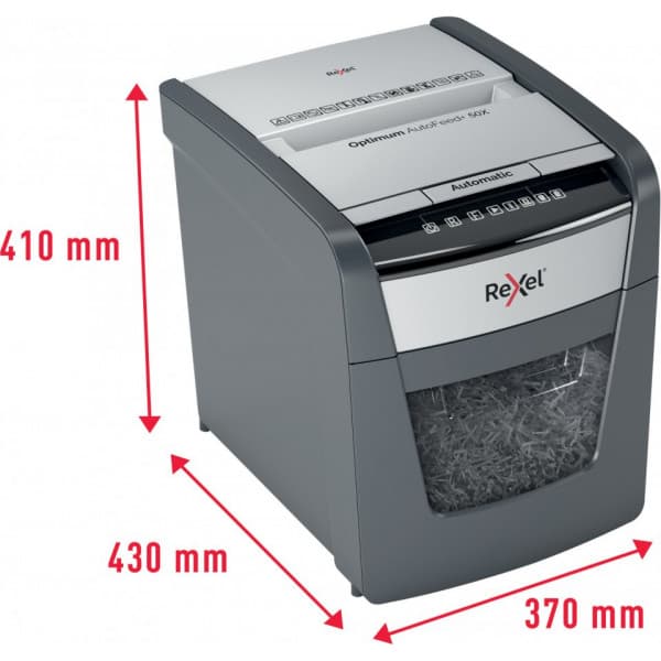 Rexel Optimum 50X automaattinen -paperisilppuri, P4