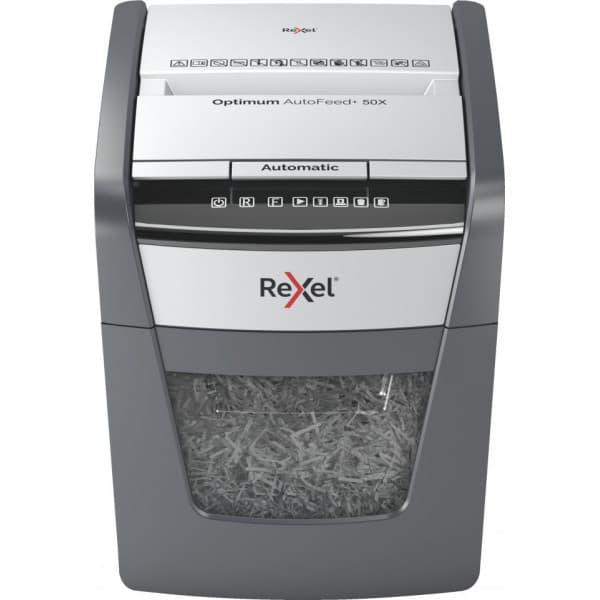 Rexel Optimum 50X automaattinen -paperisilppuri, P4