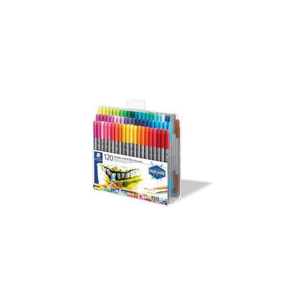 Staedtler 2-päinen -huopa/kuitukynä 120 väriä