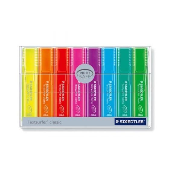 Staedtler Textsurfer Rainbow 364 markerpenna, 8 olika färger