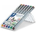 Pikkukuva 2 / 3: Staedtler Fineliner pigment liner -kuitukärkikynä, 0.5 mm, 6 kpl
