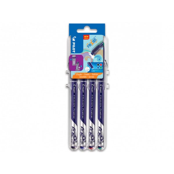 Pilot Frixion Fineliner -kuitukynä, 1,3mm, 4 väriä