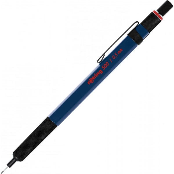 Rotring 500 mekanisk blyertspenna - blyertspenna, 0,5 mm, blå kropp