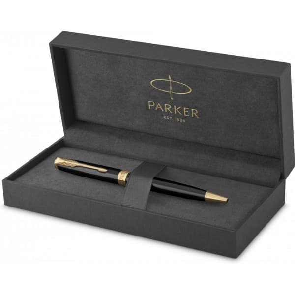 Parker Sonnet Black Lacquer G.T bollpenna - kulspetspenna, svart kropp