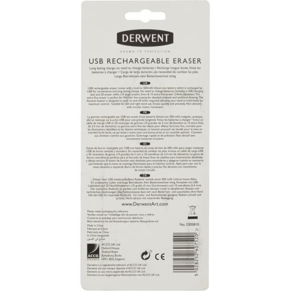 Derwent - USB-laddningsbar suddgummi