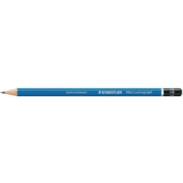 Staedtler Mars Lumograph HB blyertspenna, 12 st