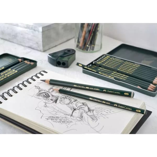 Faber-Castel Art Set 9000, 8B-2H, 12 kynää