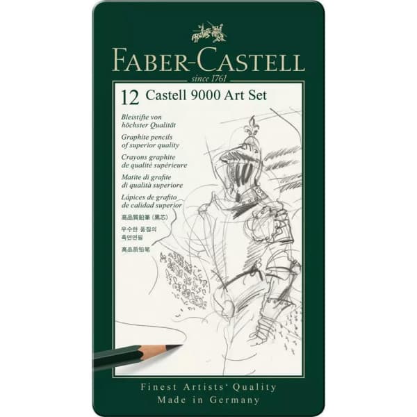 Faber-Castel Art Set 9000, 8B-2H, 12 kynää
