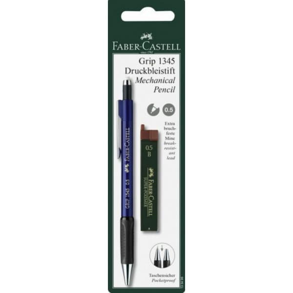 Faber-Castell TK-Fine Grip -lyijytäytekynä ja irtolyijyt, 0.5 mm