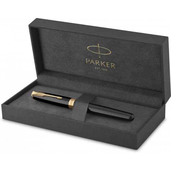 Parker Sonnet Black Lacquer G.T Fyllepenna - svart kropp